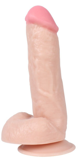 Телесный реалистичный фаллоимитатор REAL на присоске - 17,5 см. Телесный реалистичный фаллоимитатор REAL на присоске - 17,5 см.