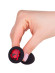 Чёрная анальная втулка с красным кристаллом - 7,3 см. Чёрная анальная втулка с красным кристаллом - 7,3 см.