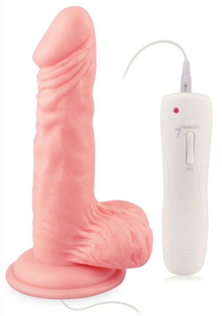 Телесный вибратор 7 Vibrating Dong with Vibrating Balls - 16 см. Телесный вибратор 7 Vibrating Dong with Vibrating Balls - 16 см.