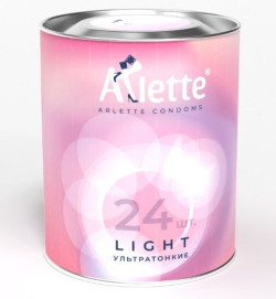 Ультратонкие презервативы Arlette Light - 24 шт. Ультратонкие презервативы Arlette Light - 24 шт.