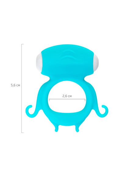 Голубое виброкольцо на пенис Sair Голубое виброкольцо на пенис Sair