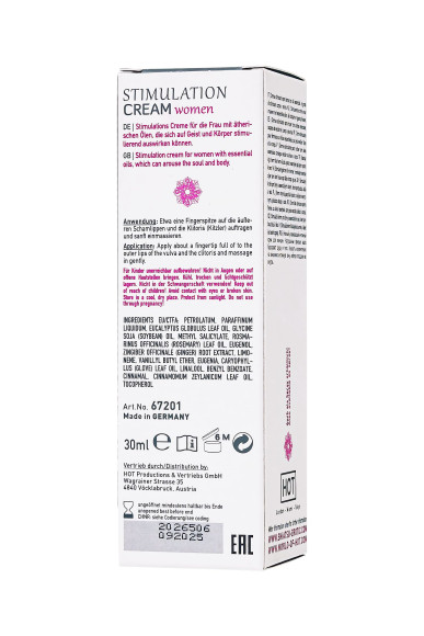 Возбуждающий крем для женщин Stimulation Cream - 30 мл. Возбуждающий крем для женщин Stimulation Cream - 30 мл.