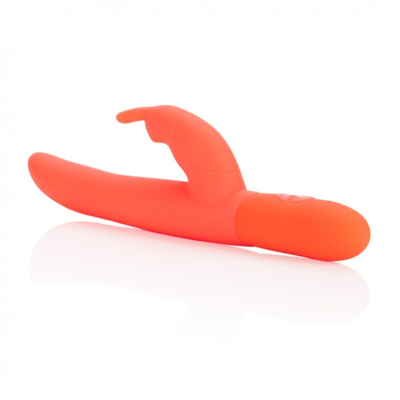 Оранжевый силиконовый вибратор Posh 10-Function Bounding Bunny