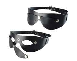 Черная кожаная маска  Новичок 