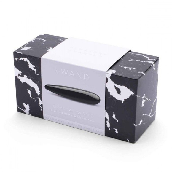 Массажер Le Wand Crystal Wand из черного обсидиана Массажер Le Wand Crystal Wand из черного обсидиана